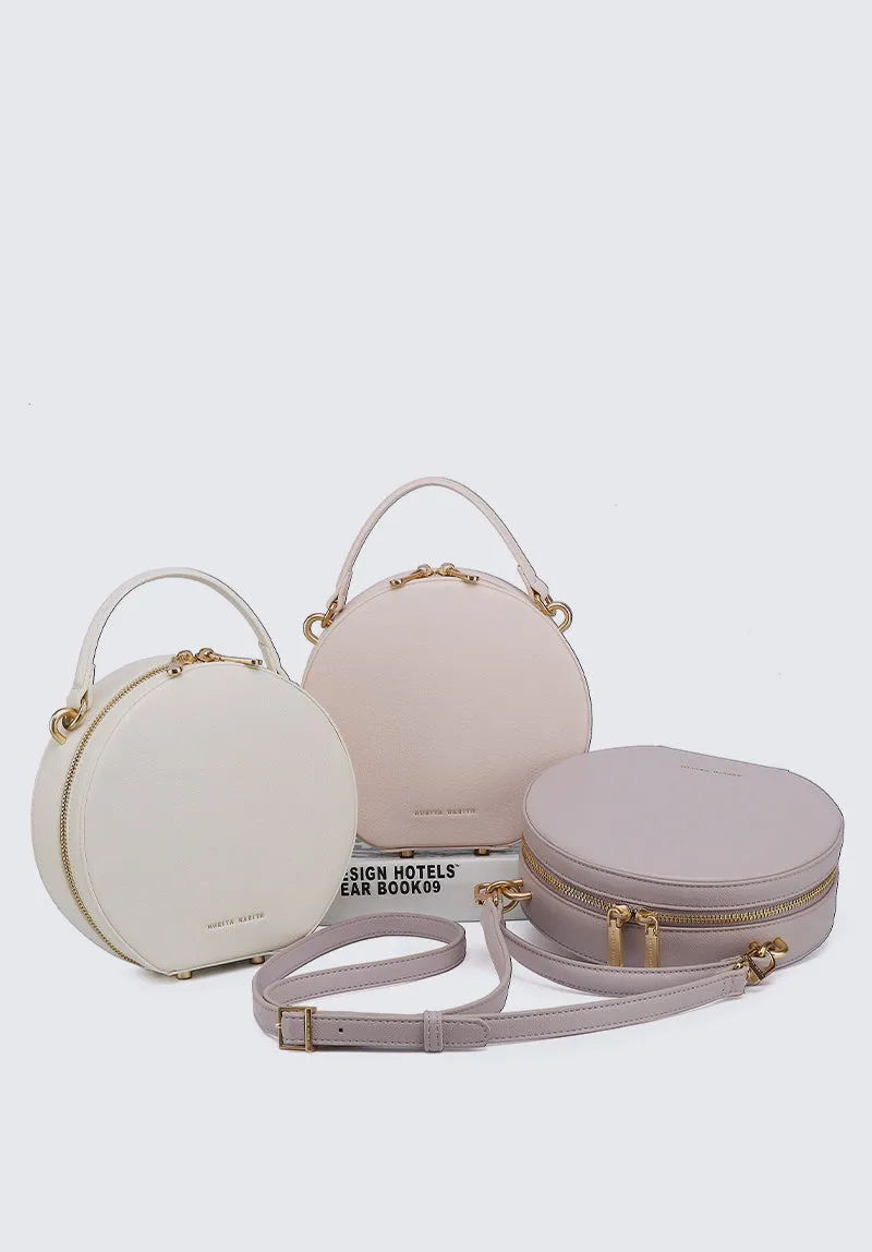 Nurita Harith Noural Top Handle Bag (White)