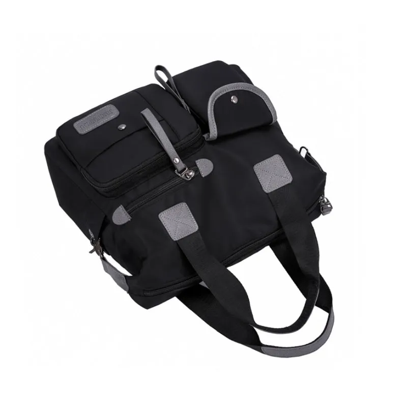 Nylon Fashion Multi Pocket Mummy Diaper One-shoulder Bag