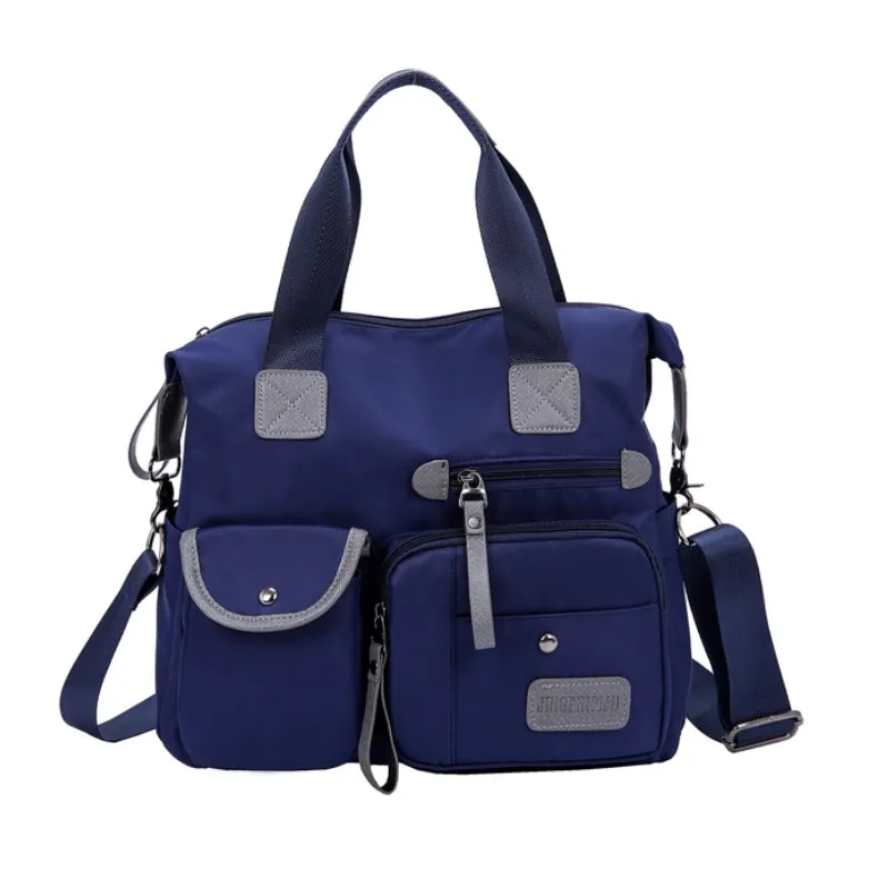 Nylon Fashion Multi Pocket Mummy Diaper One-shoulder Bag