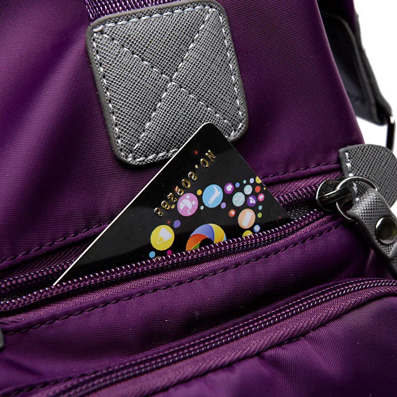 Nylon Fashion Multi Pocket Mummy Diaper One-shoulder Bag