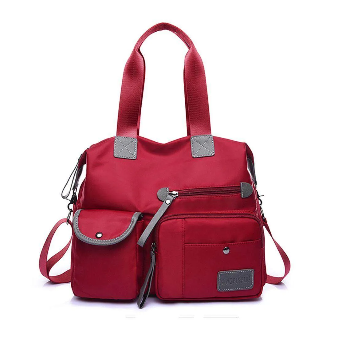 Nylon Fashion Multi Pocket Mummy Diaper One-shoulder Bag
