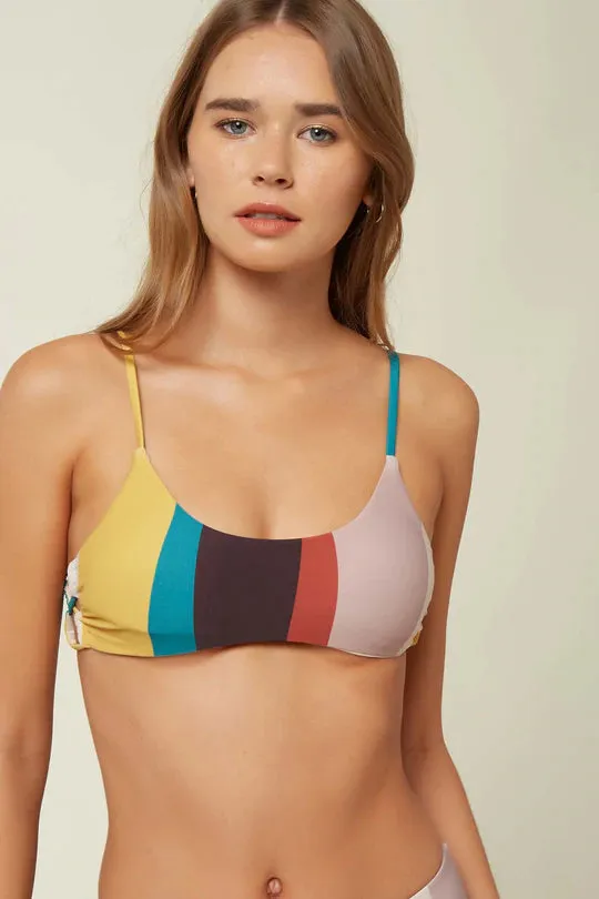 O'Neill Sapa Stripe Bralette- Sapa Stripe Mauve