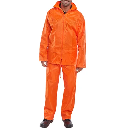 Orange Waterproof Jacket & Trouser Set