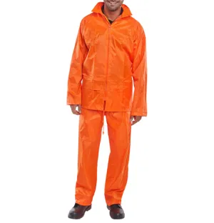 Orange Waterproof Jacket & Trouser Set