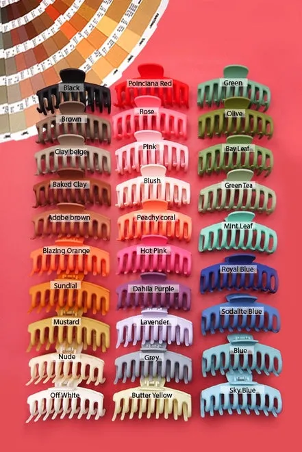 Over Sized Matte Hair Claw