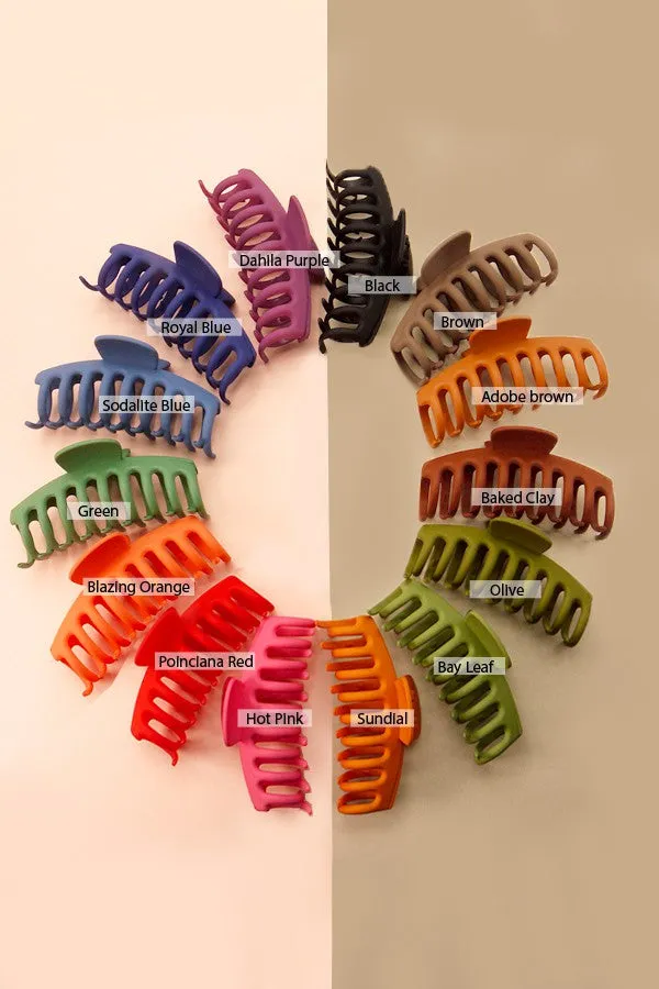 Over Sized Matte Hair Claw