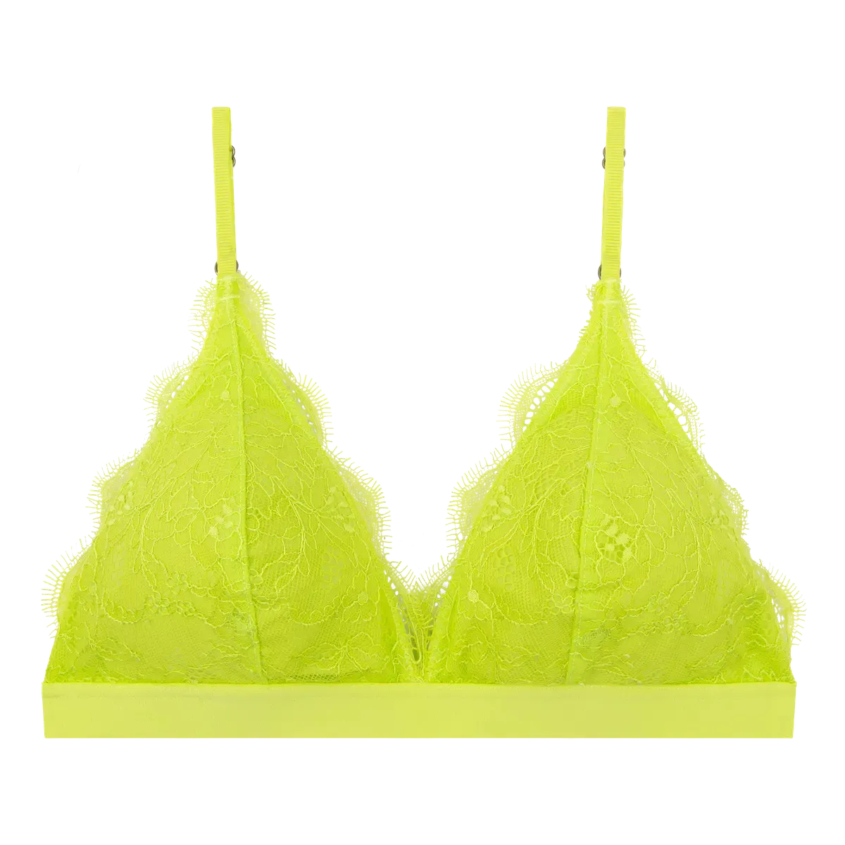 Padded lace bralette - GWEN LIME