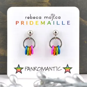 Panromantic Pride - Tiny Flag Earring Studs
