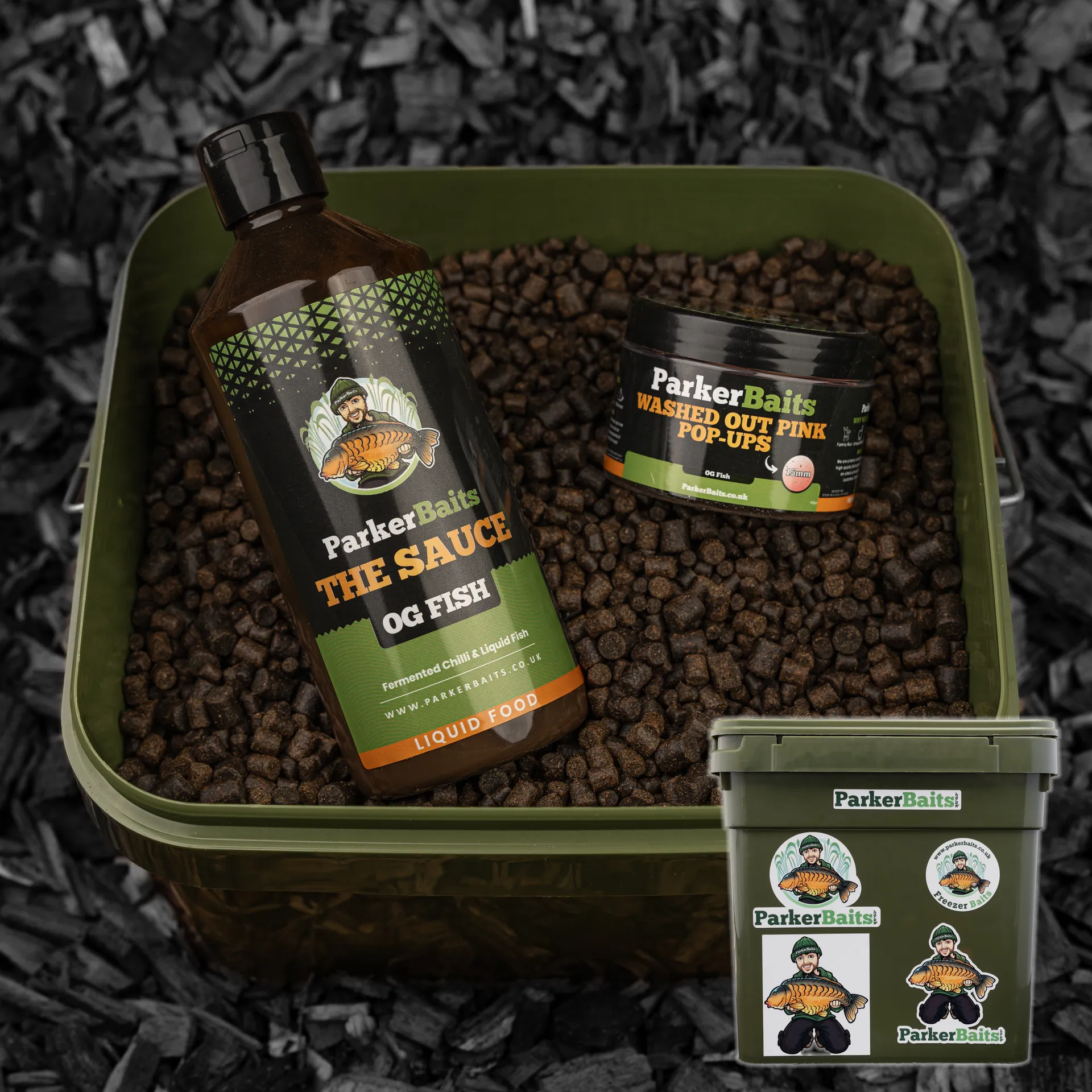 PARKER BAITS OG Fish Pellet - 3kg   Tub