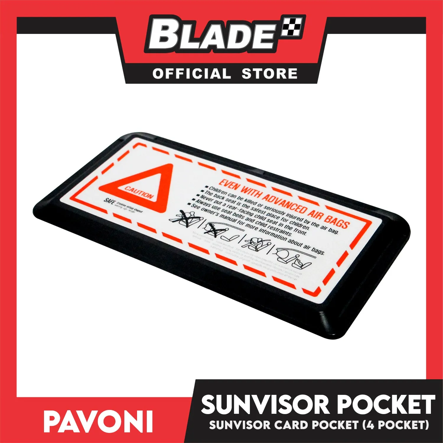 Pavoni Sunvisor Card Pocket (4 Pocket)