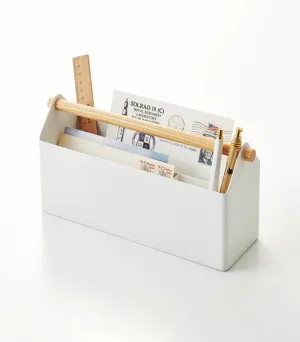 Pen   Desk Organizer Caddy - Steel   Wood