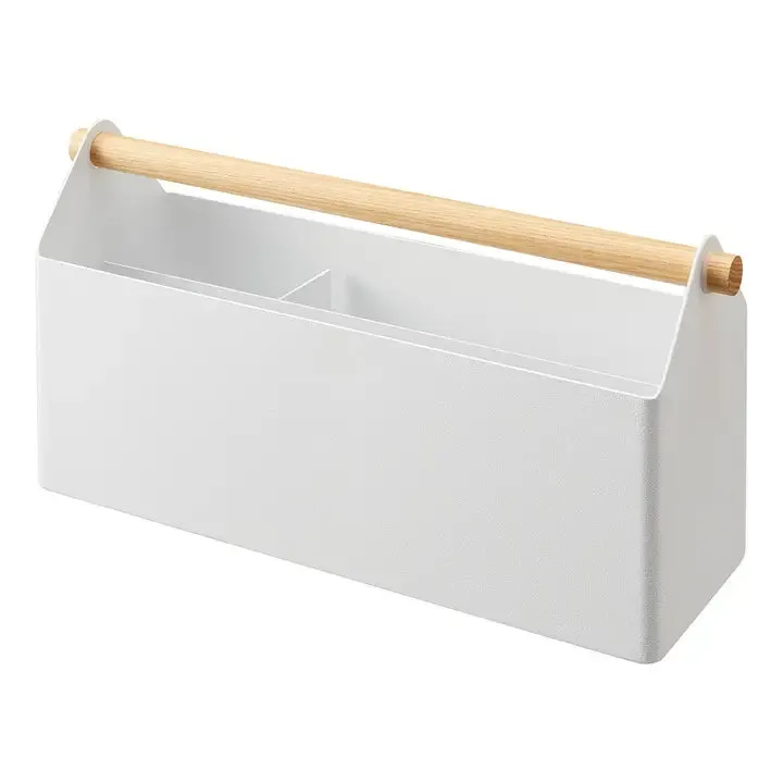 Pen   Desk Organizer Caddy - Steel   Wood