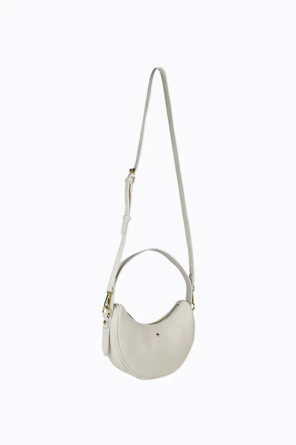 PETA   JAIN SUNKISSED SHOULDER BAG - WHITE PU/GOLD