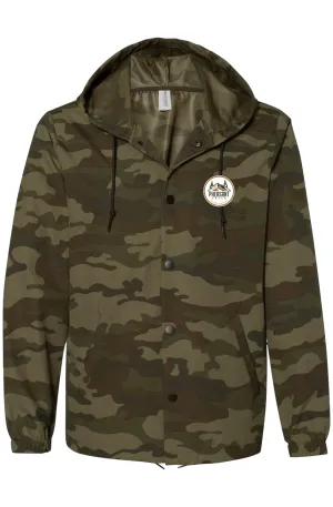 Pheasant Creek Forest Camo Independent Trading Water-Resistant Windbreaker