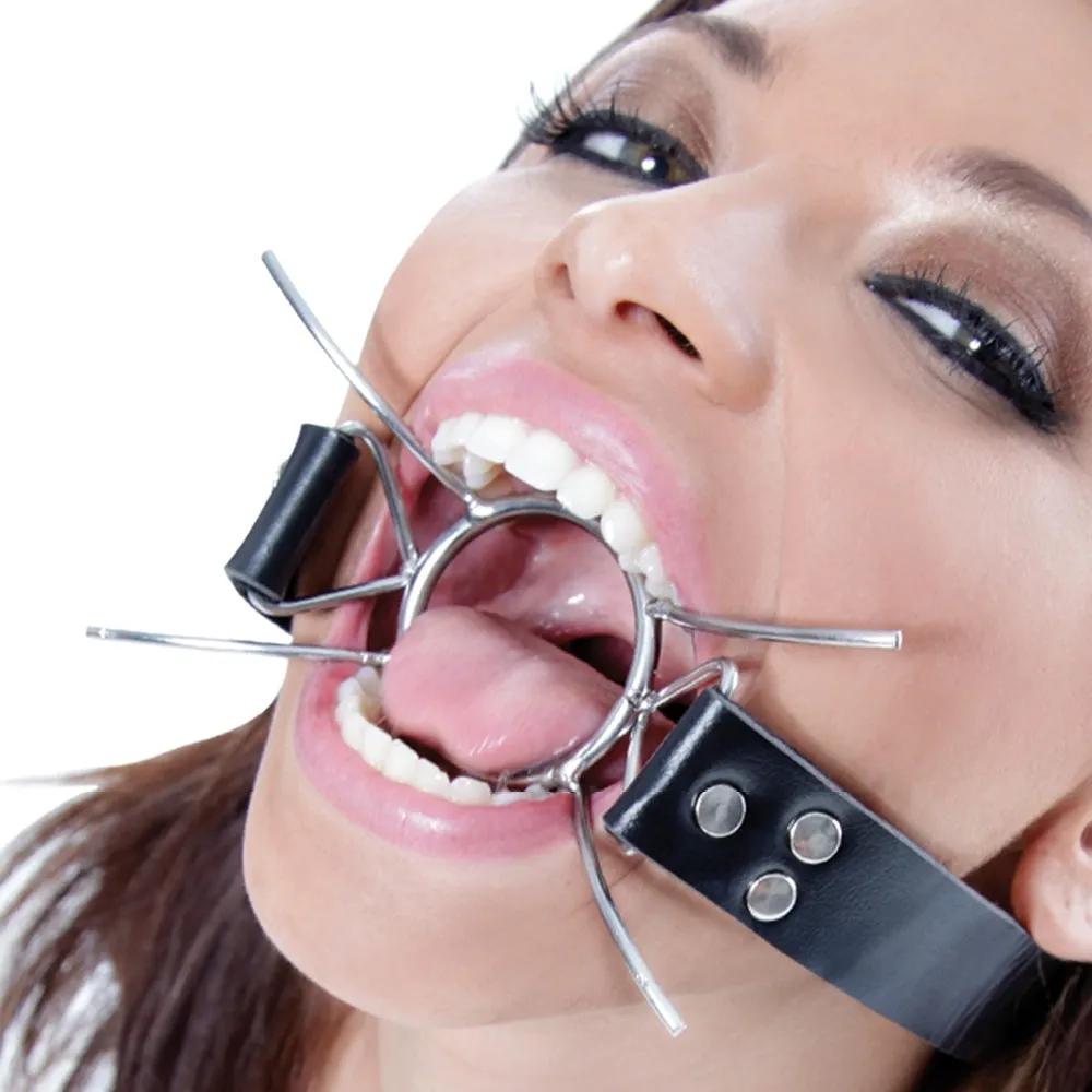 Pipedream Fetish Fantasy Series Adjustable Extreme Spider Gag Silver/Black
