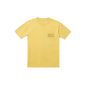 Pocket Type Patch Short Sleeve Tee - Mineral Yellow