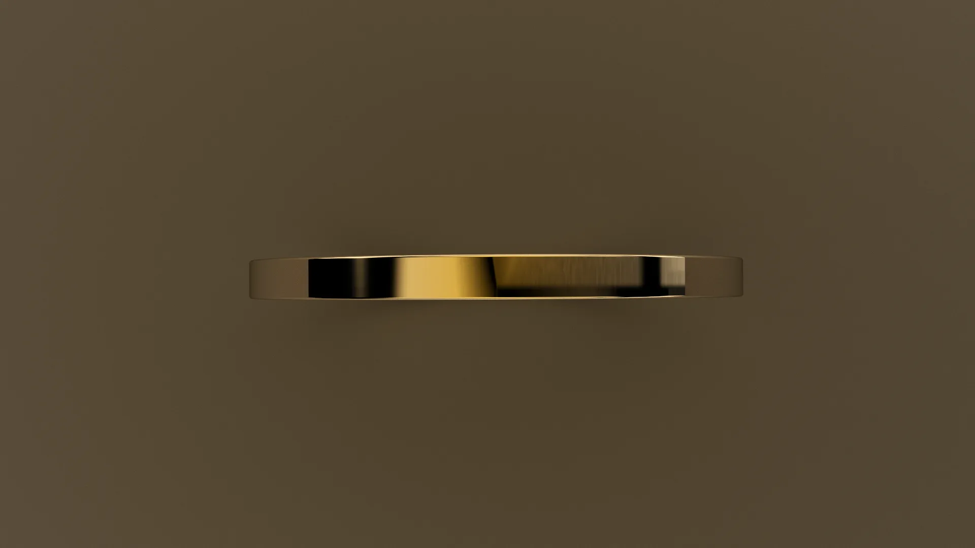 Polished Yellow Gold 1.5mm Flat Wedding Band