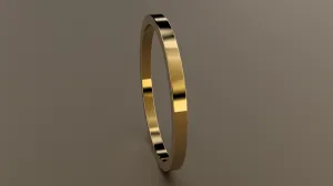 Polished Yellow Gold 1.5mm Flat Wedding Band