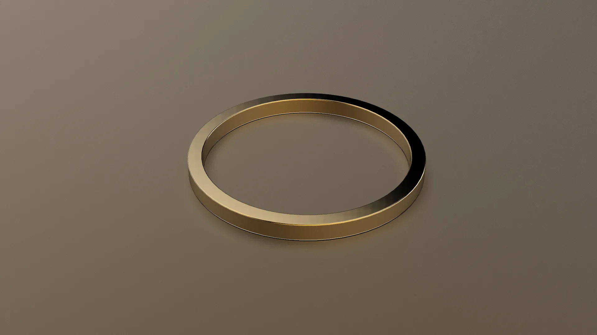 Polished Yellow Gold 1.5mm Flat Wedding Band
