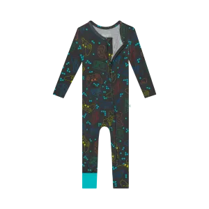 Posh Peanut Convertible Baby Romper Zippered One Piece in Posh Player One