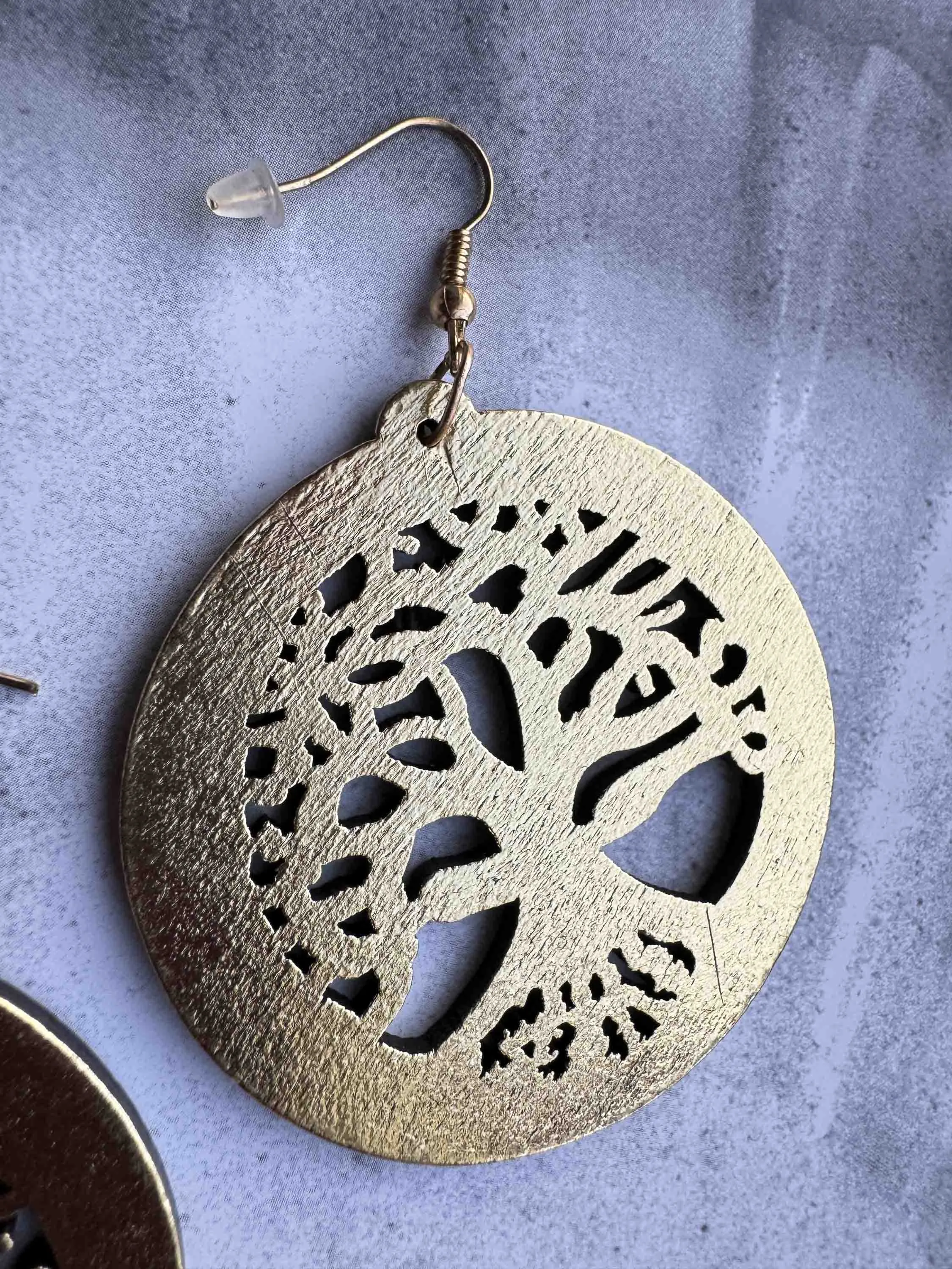 Pre-Loved Tree of Life Cutout Earrings