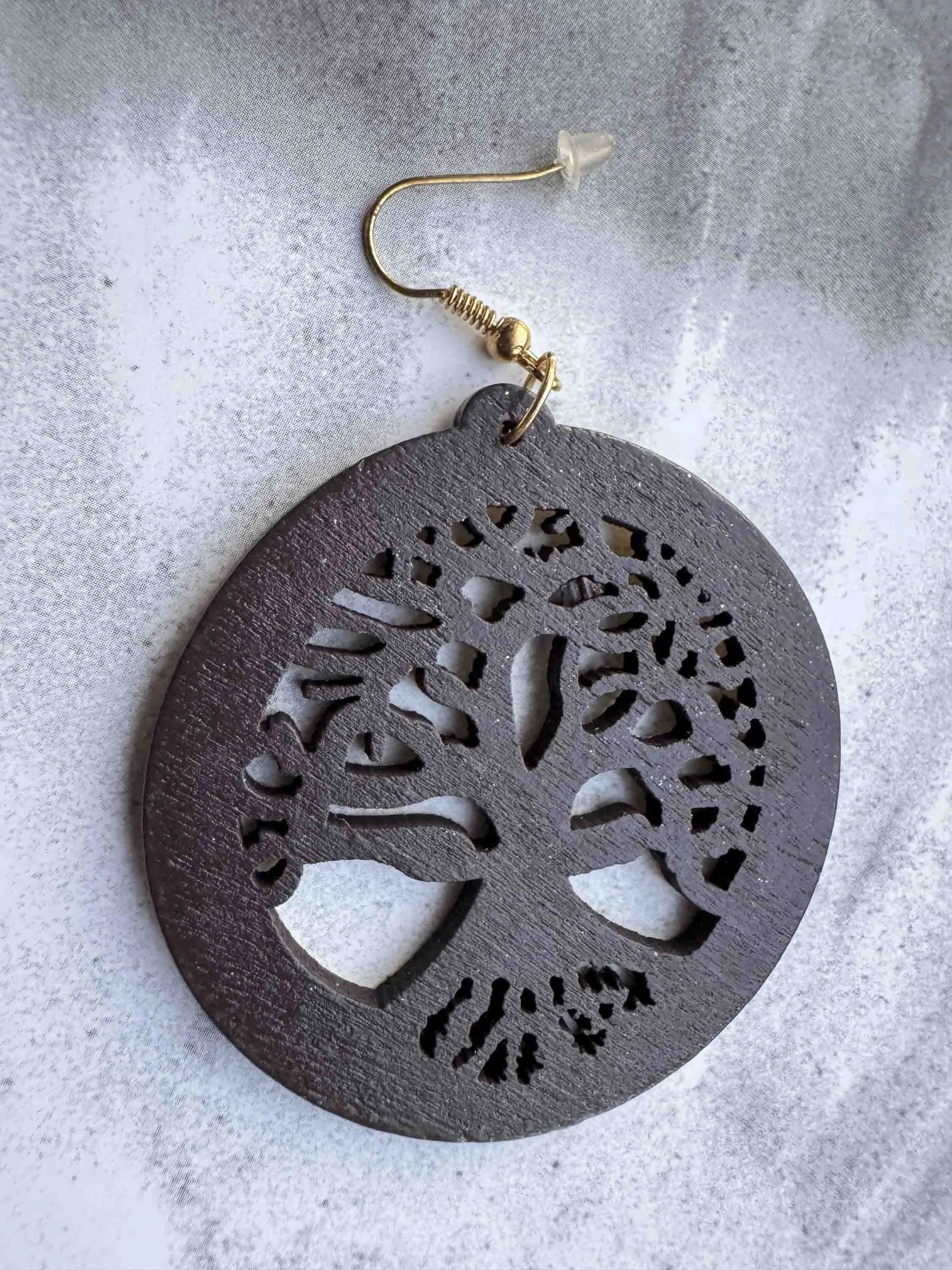 Pre-Loved Tree of Life Cutout Earrings