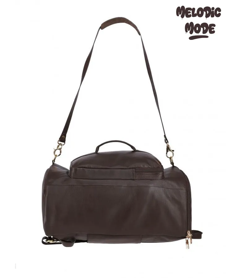 Premium Cowhide Leather Backpack | Crazy Horse Finish, Brass Hardware, Spacious Leather backpack, Soft Shoulder Straps & Durable Construction