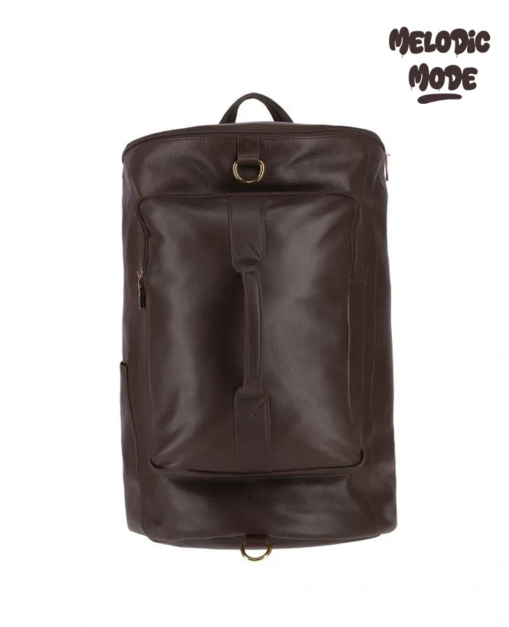 Premium Cowhide Leather Backpack | Crazy Horse Finish, Brass Hardware, Spacious Leather backpack, Soft Shoulder Straps & Durable Construction