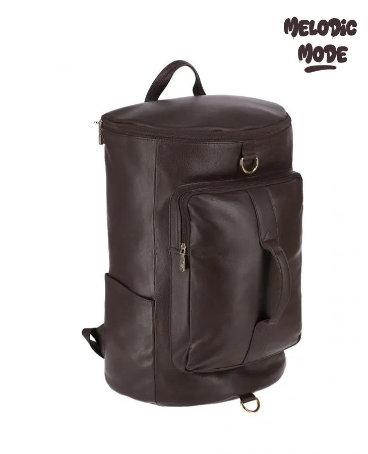 Premium Cowhide Leather Backpack | Crazy Horse Finish, Brass Hardware, Spacious Leather backpack, Soft Shoulder Straps & Durable Construction
