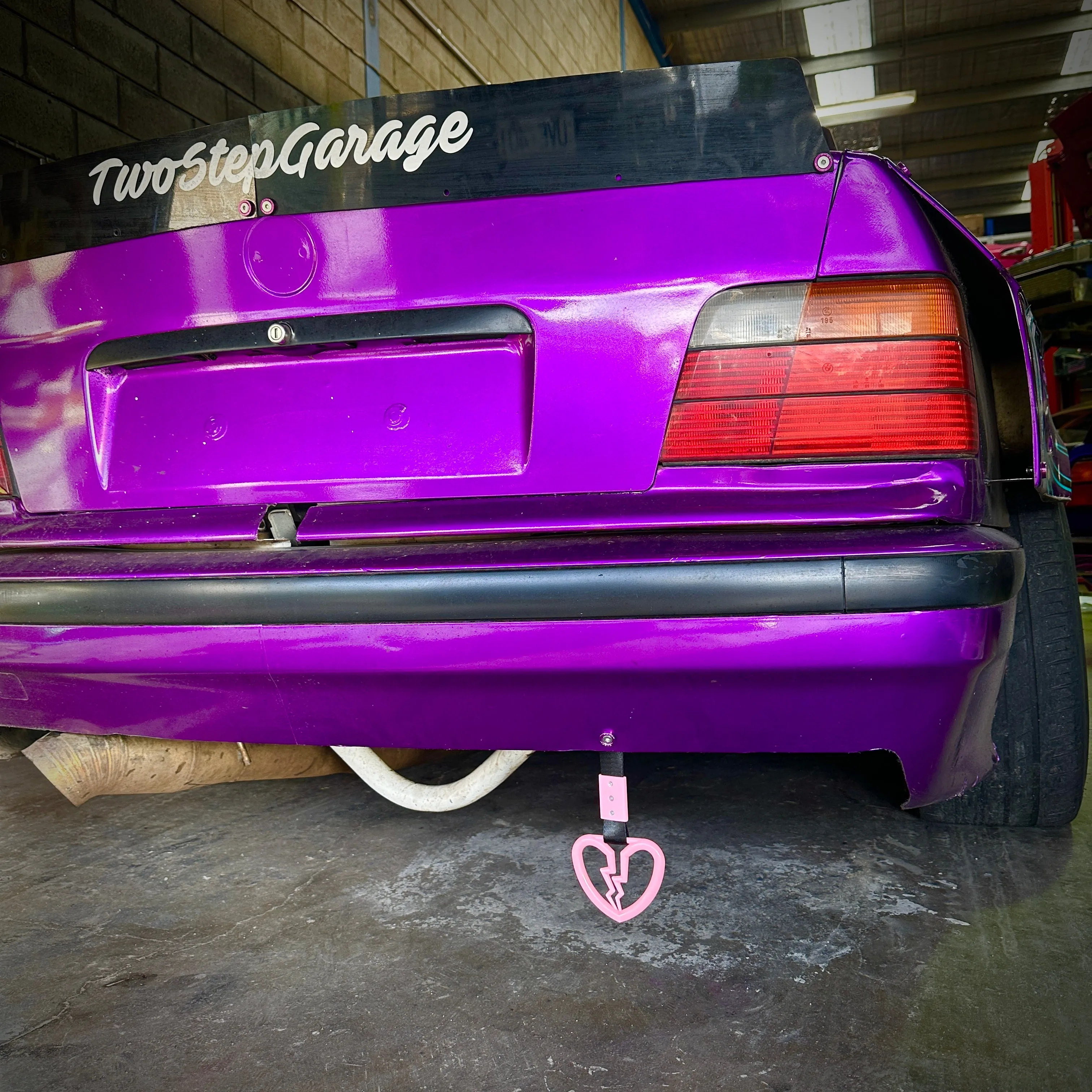 Purple JDM Heart Tsurikawa Handle