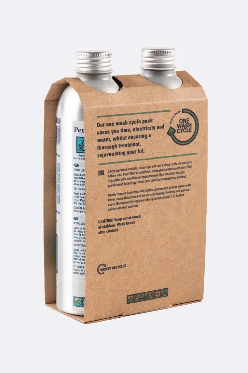 Rab Insulation Wash and Proofer Twin Pack (225ml/3 washes)
