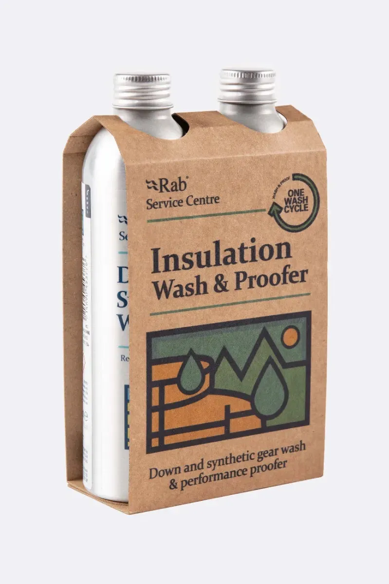 Rab Insulation Wash and Proofer Twin Pack (225ml/3 washes)