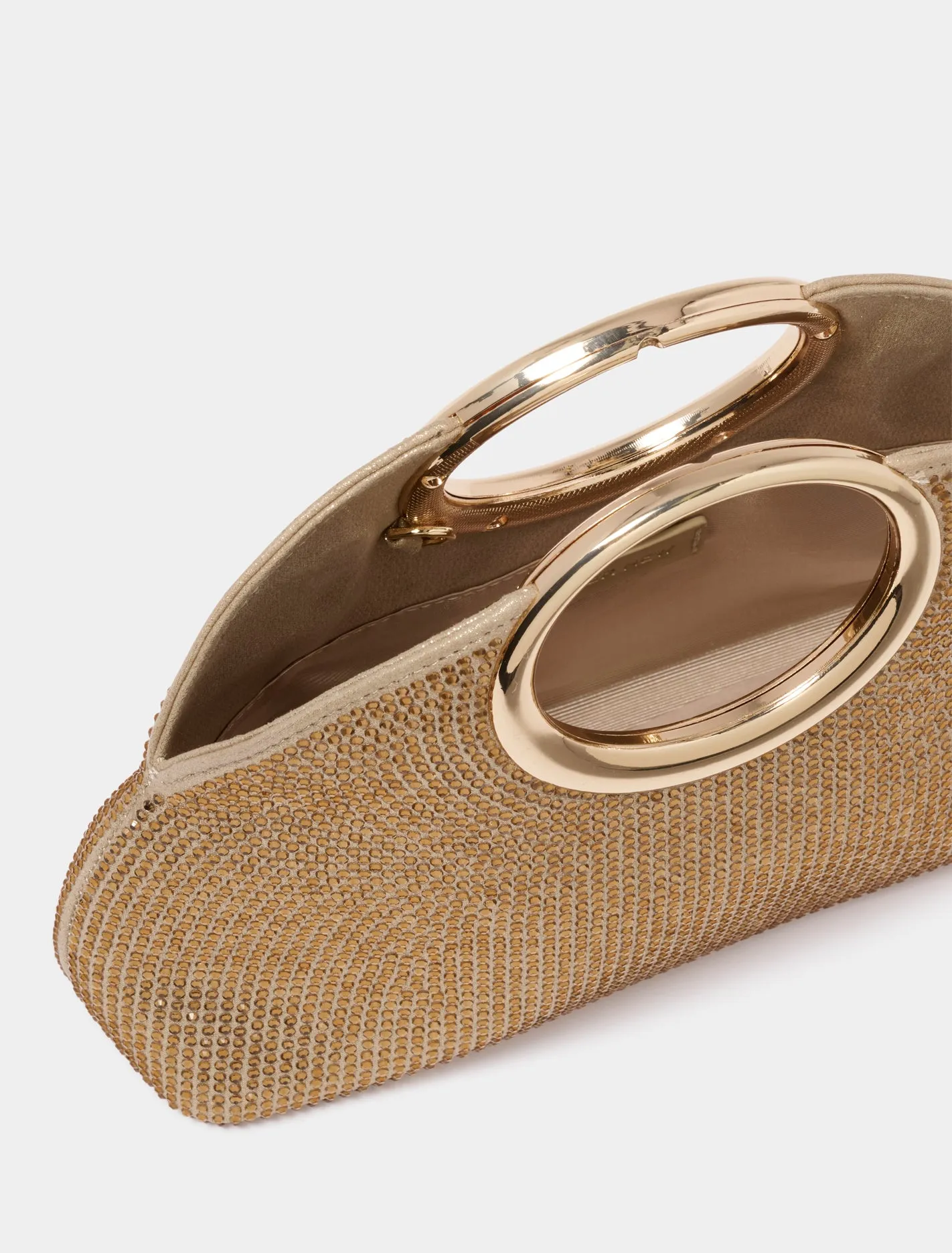 Rachel Round Handle Sparkle Clutch