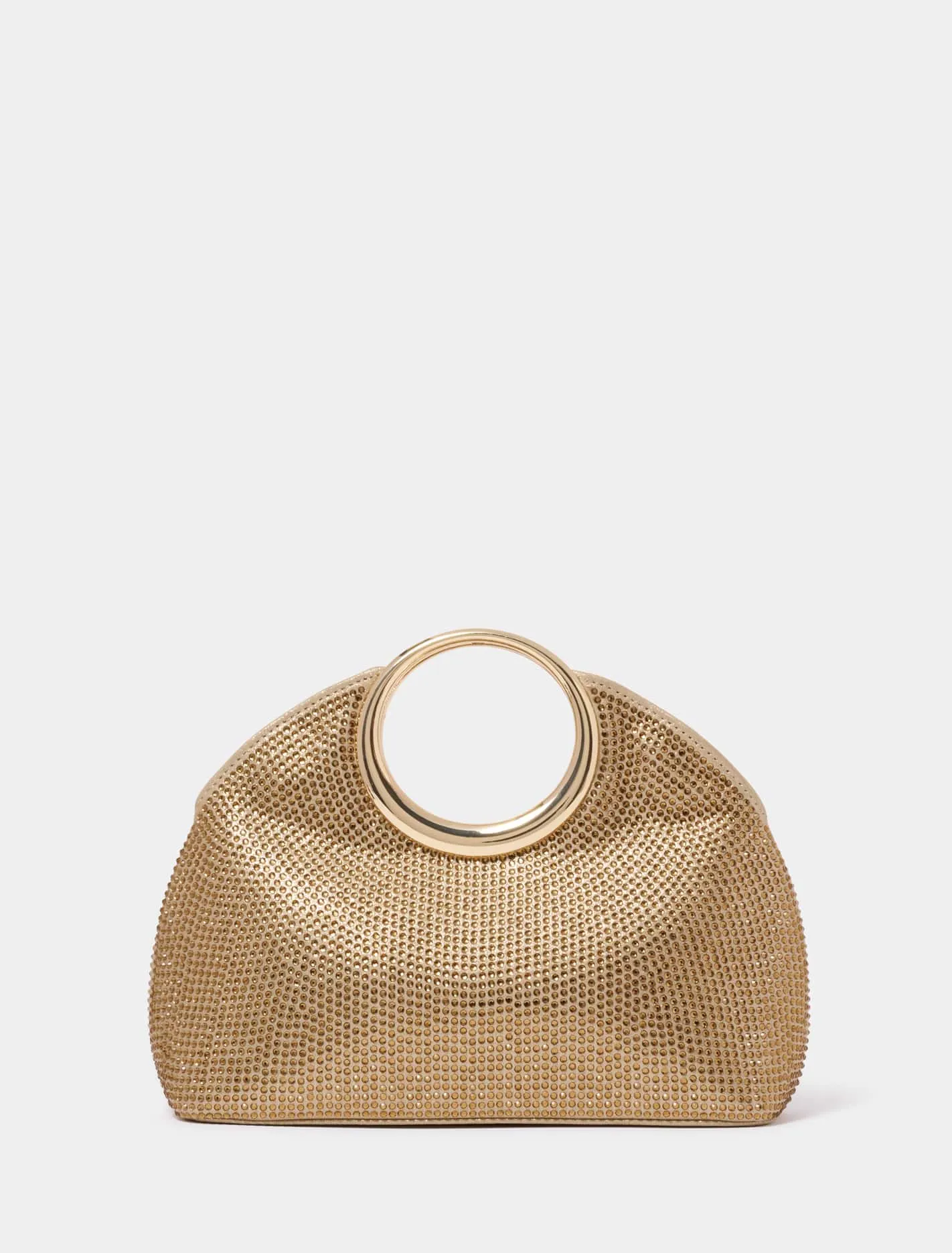 Rachel Round Handle Sparkle Clutch