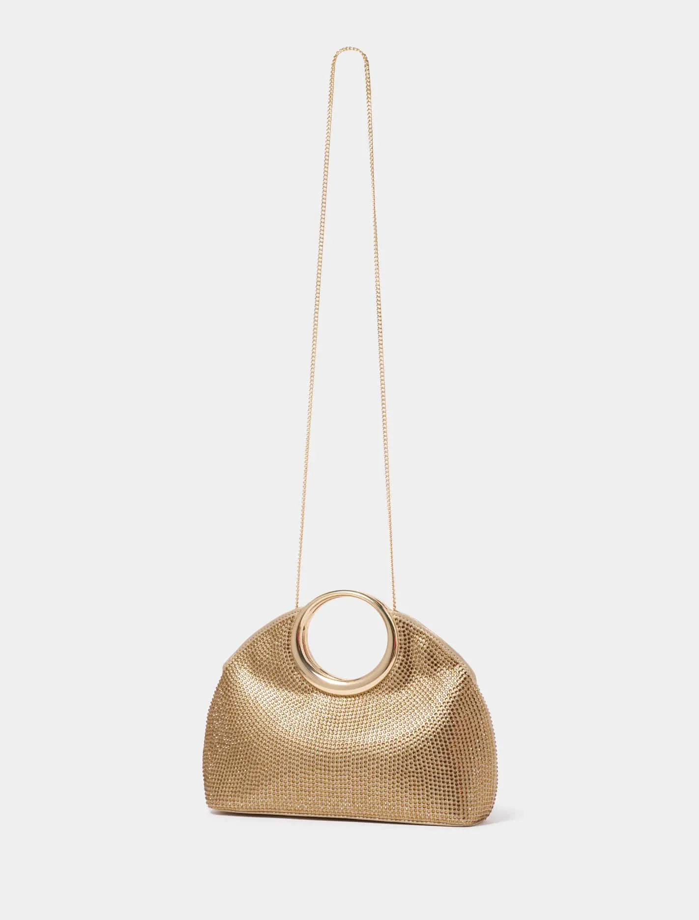 Rachel Round Handle Sparkle Clutch