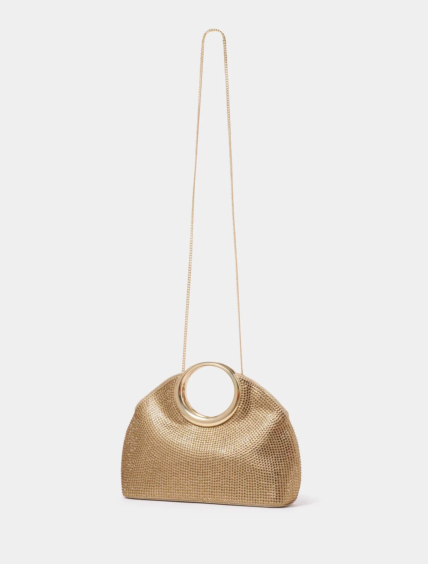 Rachel Round Handle Sparkle Clutch