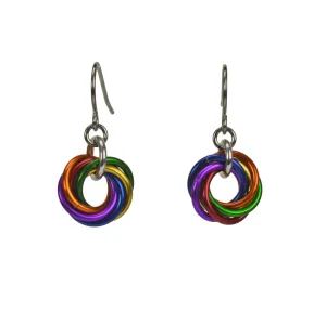Rainbow Pride - Mini Knot Earring