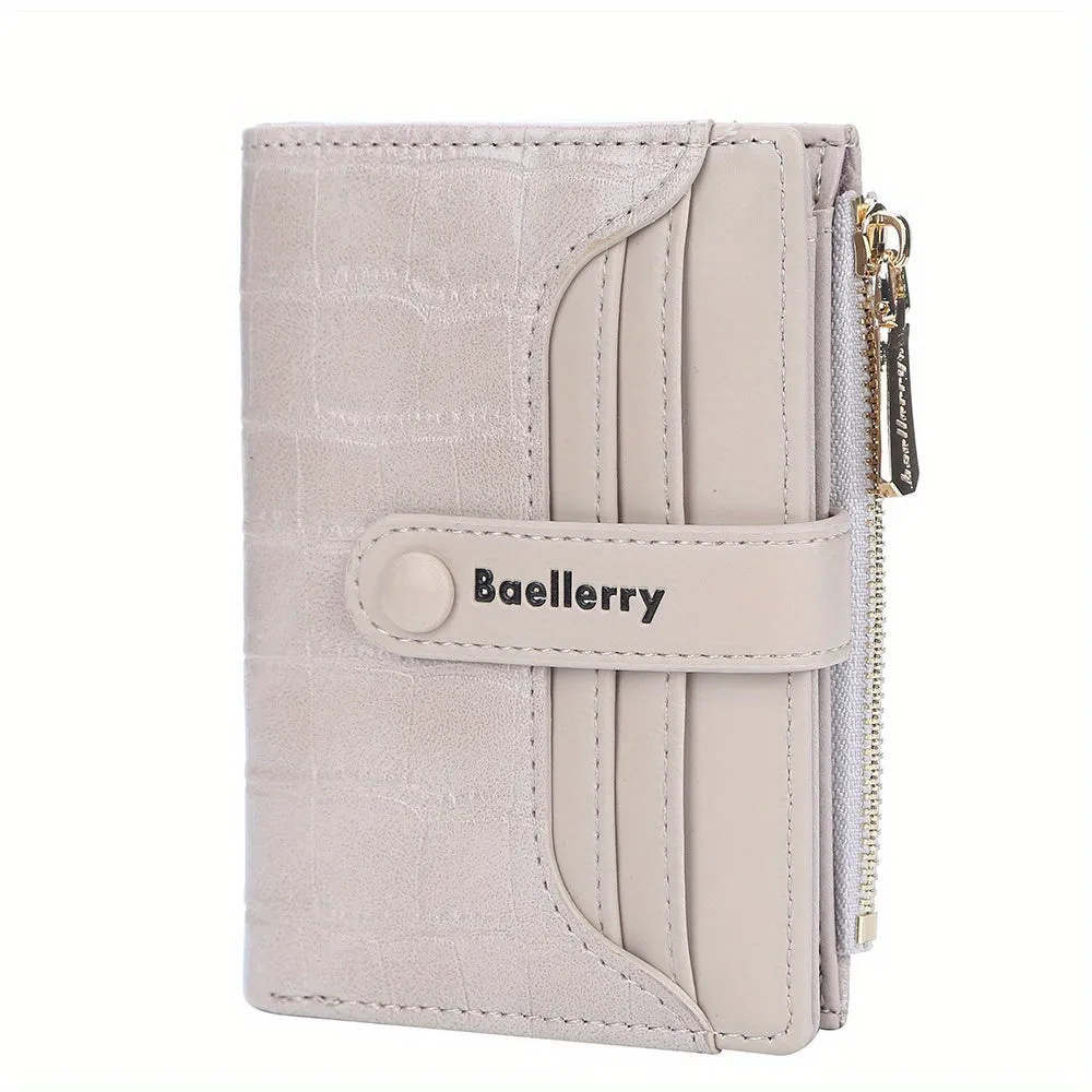 realaiot  Women's Minimalist Short Wallet, Clutch Coin Purse, Lightweight Credit Card Holder