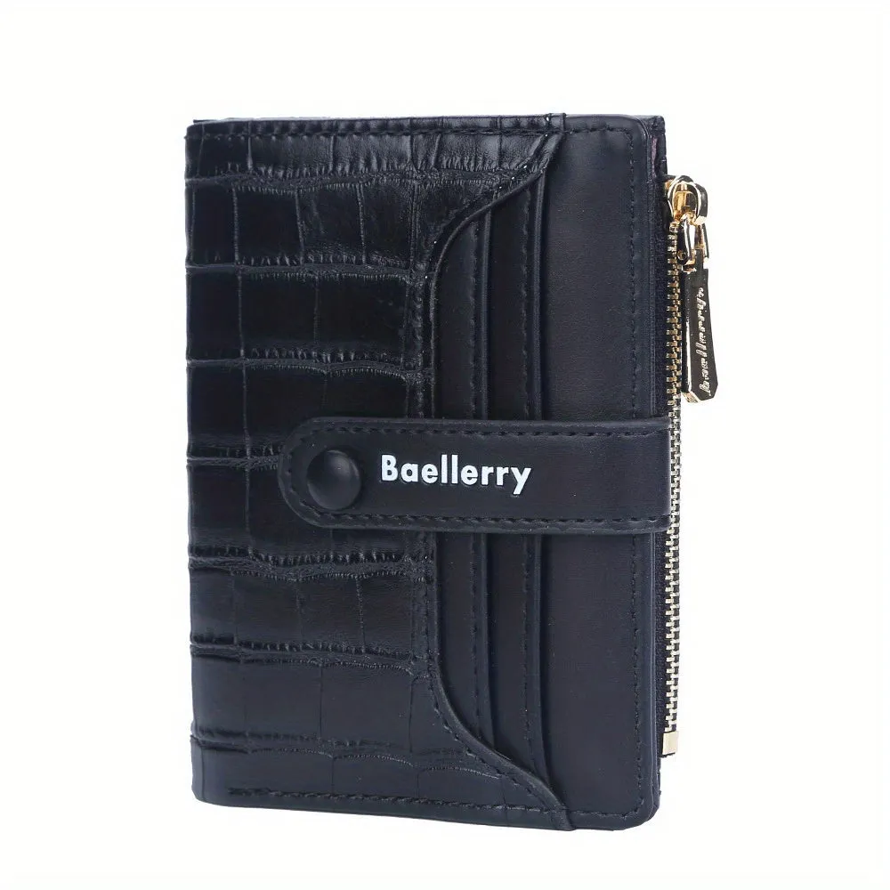 realaiot  Women's Minimalist Short Wallet, Clutch Coin Purse, Lightweight Credit Card Holder