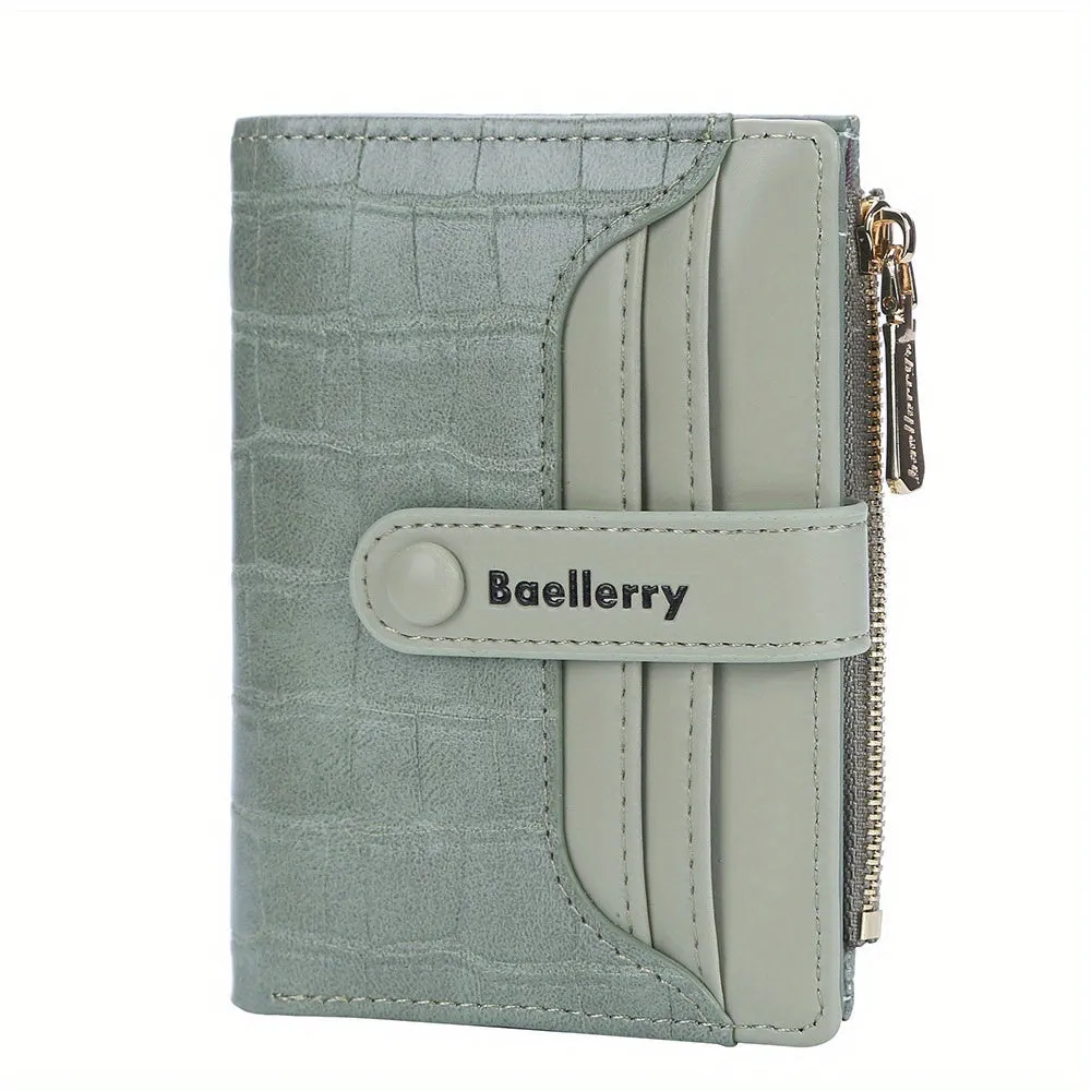 realaiot  Women's Minimalist Short Wallet, Clutch Coin Purse, Lightweight Credit Card Holder