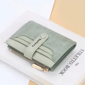 realaiot  Women's Minimalist Short Wallet, Clutch Coin Purse, Lightweight Credit Card Holder