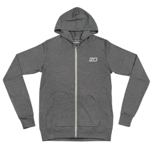 Rebirth Embroidered Zip Hoodie