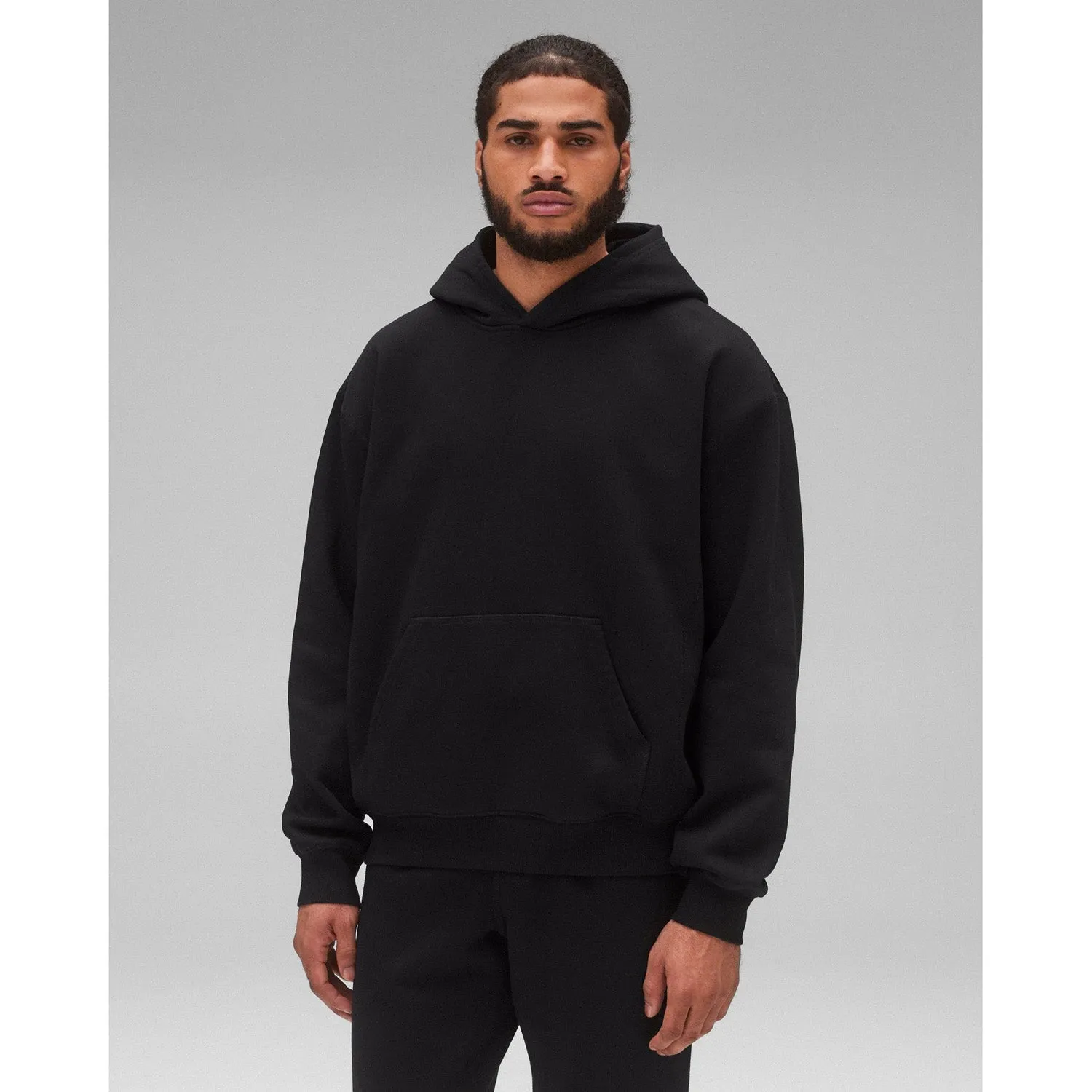 Reigning Champ Men Knit Midweight Fleece 97 Hoodie Black RC-3988-BLK
