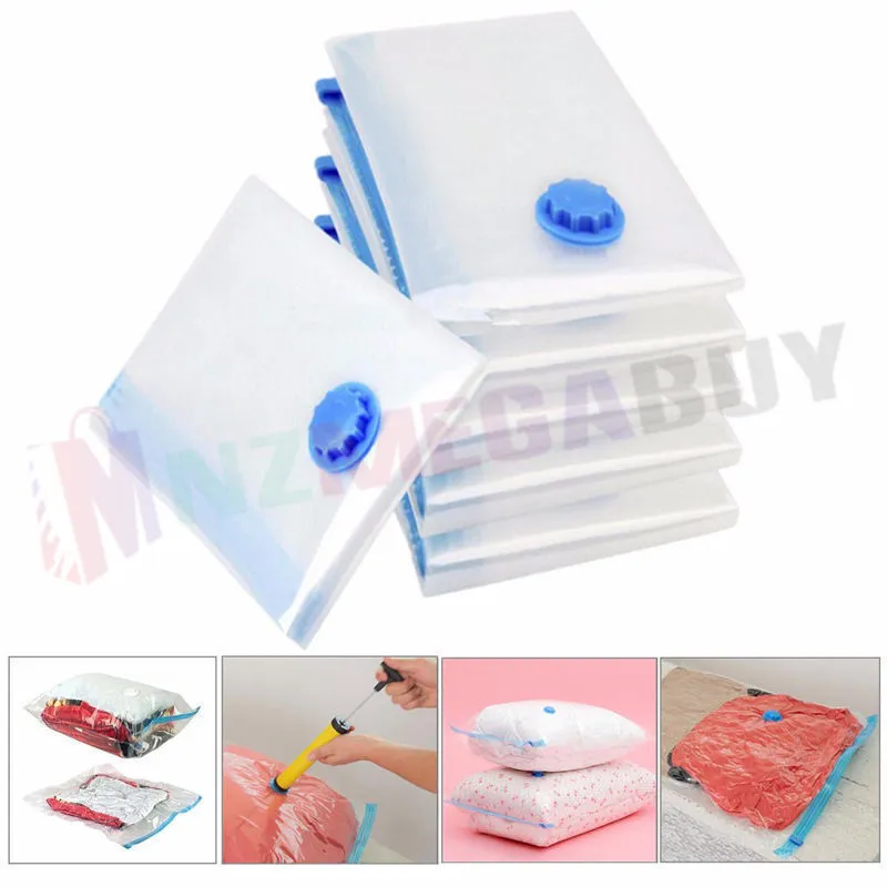 Reusable Vacuum Seal Travel Bag 100 x 130* 1pcs,4pcs,8pcs