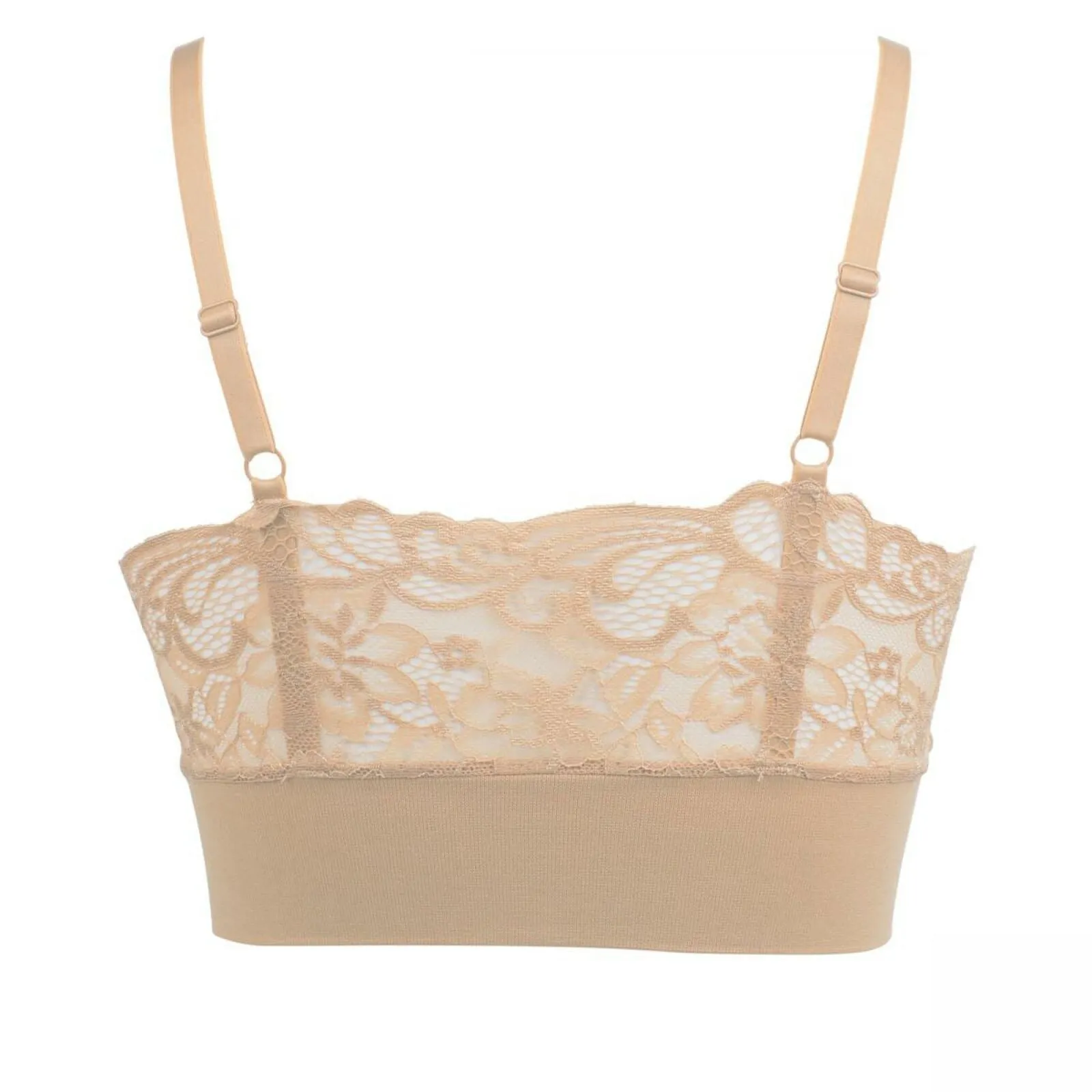 Rhonda Shear Plus Size 2 Pack Lace Leisure Bras With Removable Pads