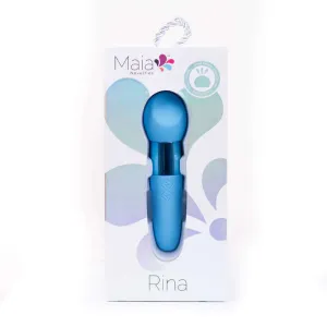 Rina Rechargeable Dual Motor Silicone 15- Function Vibrator - Blue