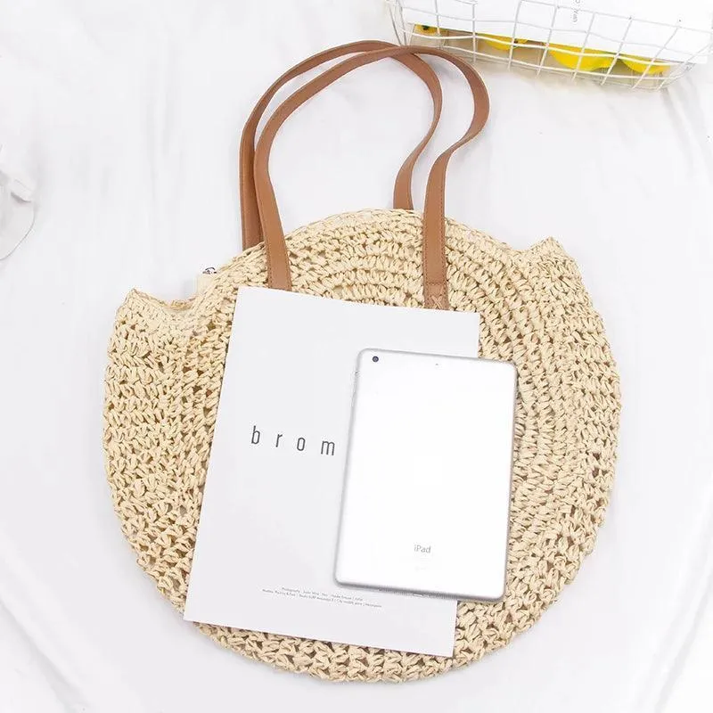 Round Straw Beach Bag - Sexikinis Swim