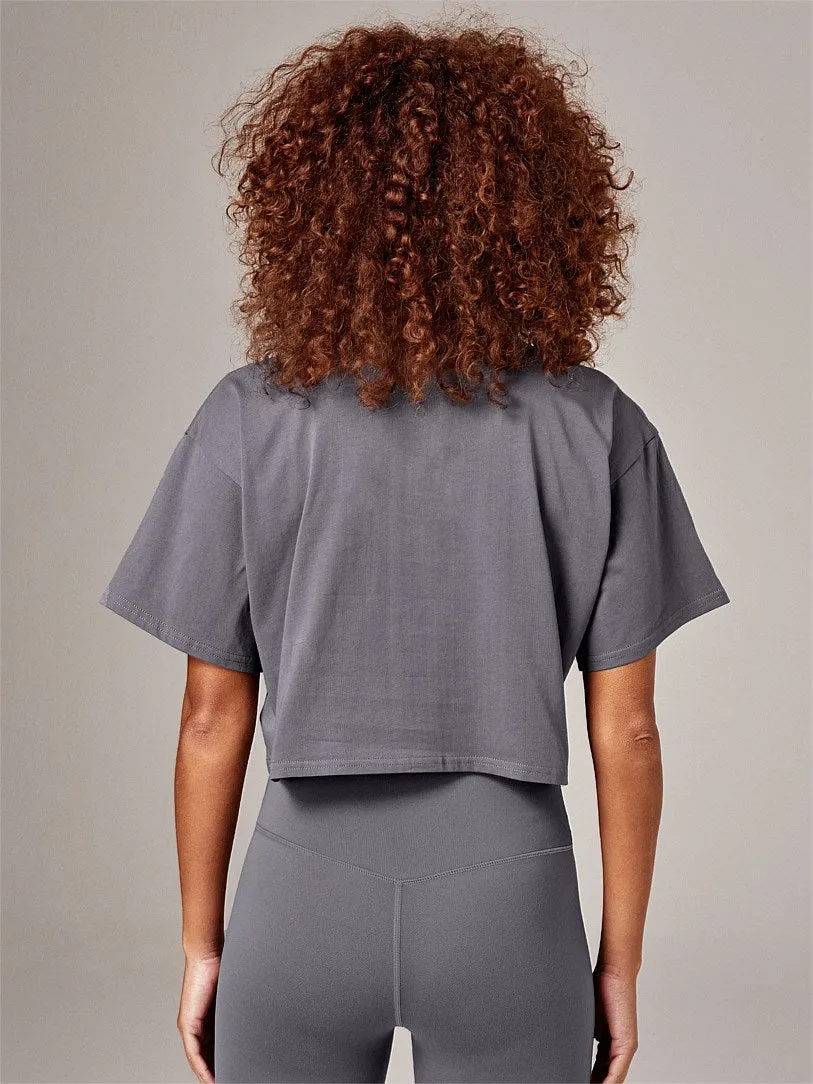 RUNNING BARE STREET STYLE CROP TEE WOLF
