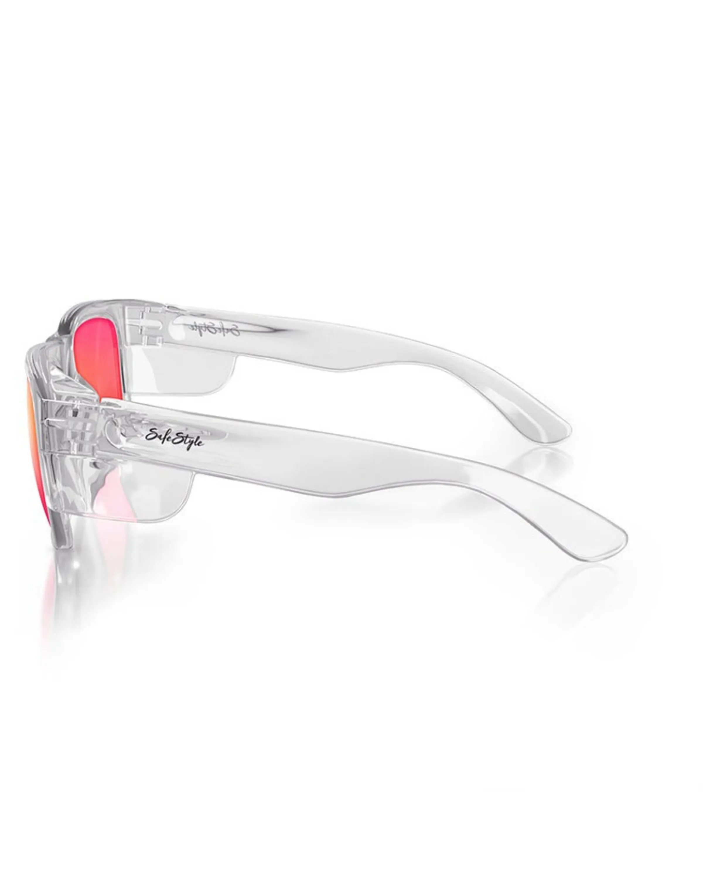 SafeStyle Fusions Clear Frame Mirror Red Polarised Lens