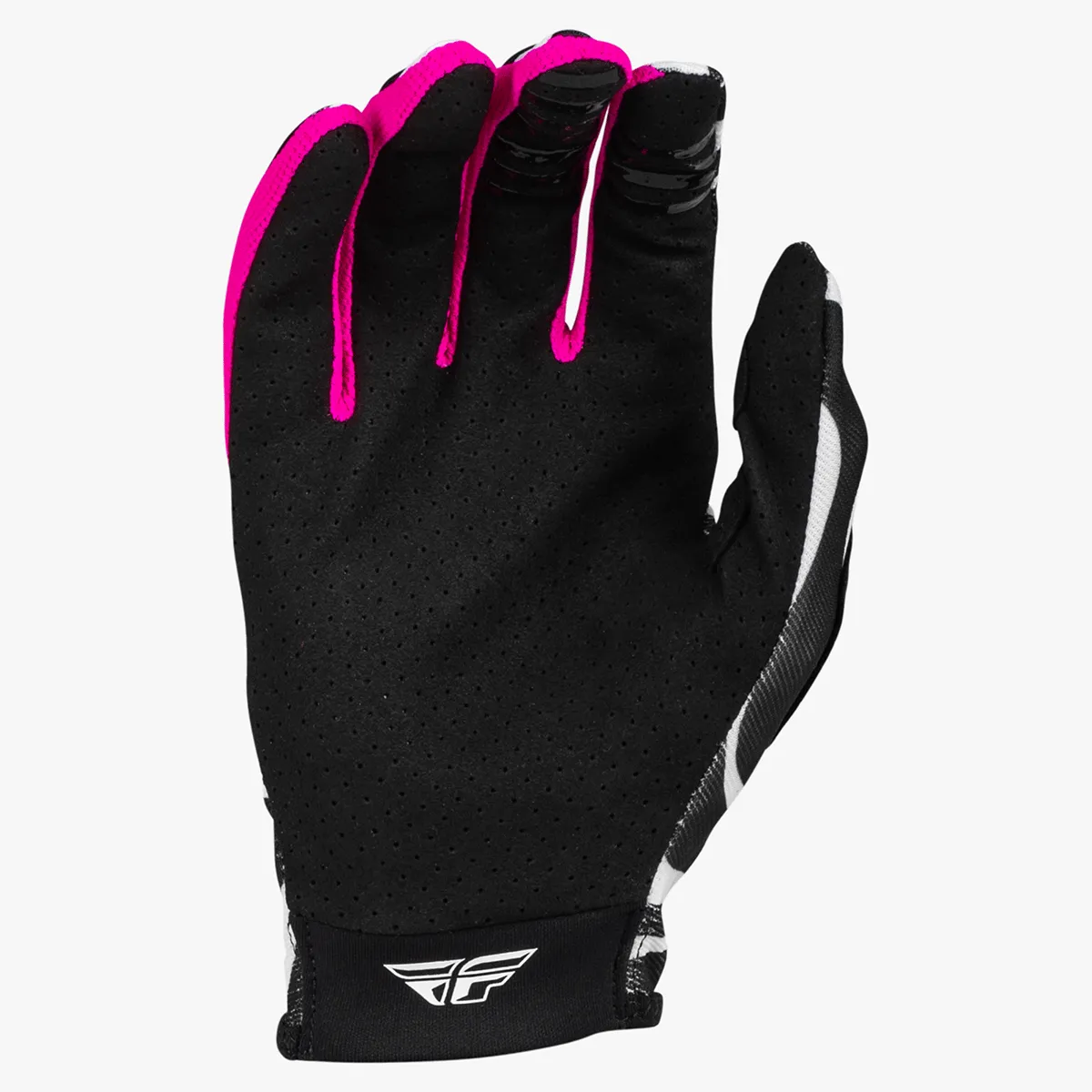 SALES SAMPLE: FLY Racing Lite Uncaged Gloves Black/White/Neon Pink (LG)